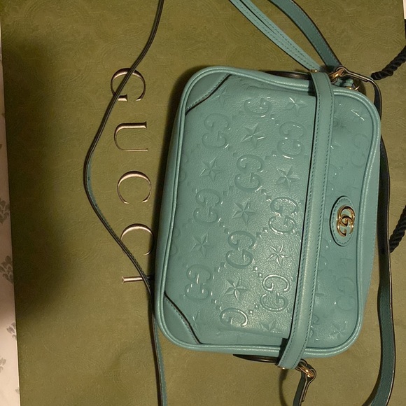 Gucci Monogram Star Embossed Small GG Shoulder Bag - Picture 13 of 13